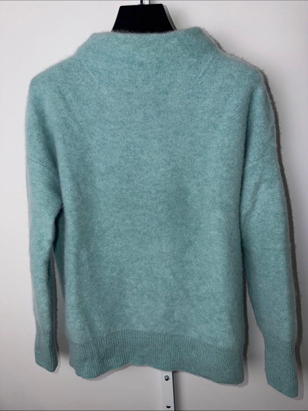 Vince Seafoam boiled cashmere mock Neck Sweater